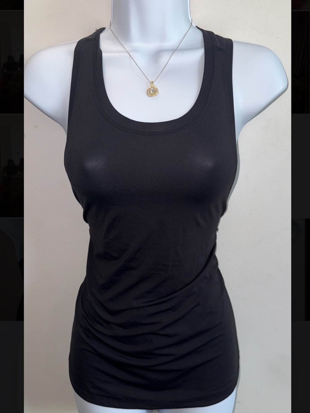 all in motion Black Scoop Neck Performance Tank